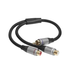 Adaptateur audio RCA vers 2x RCA M/F celexon PRO 0,25 m