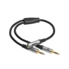Adaptateur audio 2x jack 3,5mm stéréo vers jack 3,5mm stéréo M/F celexon PRO 0,25 m