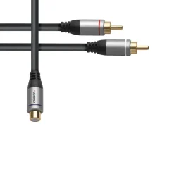 Adaptateur audio 2x RCA vers RCA M/F celexon PRO 0,25 m