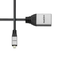 Adaptateur Micro HDMI vers HDMI-A Femelle celexon PRO avec Ethernet 2.0a/b 4K, 0,25 m