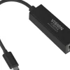 Adaptateur professionnel USB-C vers Ethernet Vision TC-USBCETH/BL, noir