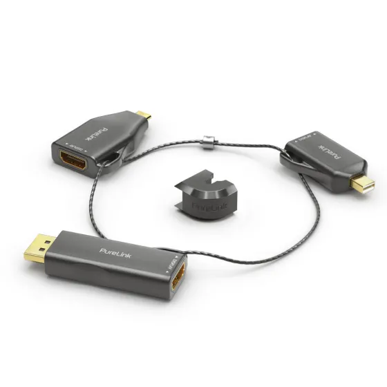Adaptateur PureLink en anneau Mini DisplayPort, DisplayPort et USB-C vers HDMI