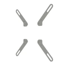 Adaptateur SMS L 200x100 / 200x200, argent