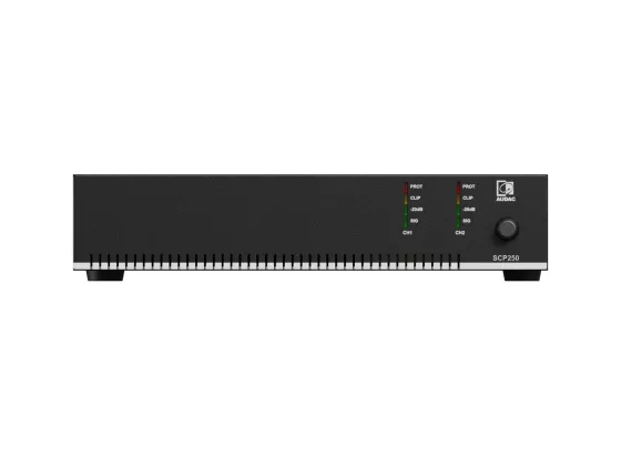AUDAC SCP250 Amplificateur de puissance compact à deux canaux - 2 x 500 W @ 4 ohms - 1000 W @ 70/100 V