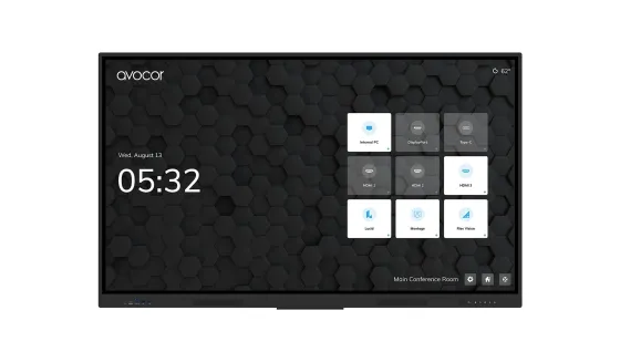 Avocor AVE-5550 Écran interactif E-50 de 55 pouces avec technologie 4K et LED infrarouges, pour une collaboration intelligente