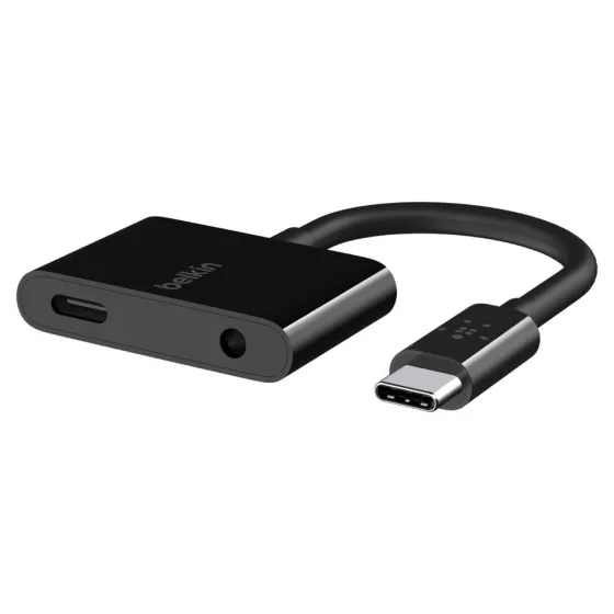 Belkin RockStar adaptateur audio jack 3,5 mm et adaptateur de charge USB-C