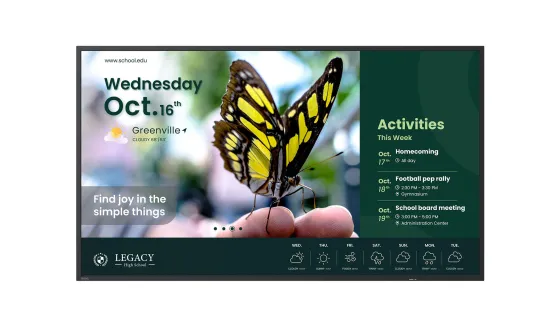 BenQ ST6504 Écran d'affichage intelligent 4K de 65 pouces pour la communication professionnelle