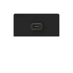 Cache de raccordement Kindermann Konnect design click avec changeur de genre, USB type C, anthracite