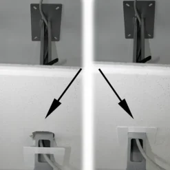 Cache PeTa pour découpes plafond, diamètre 85 mm, argent