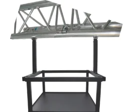 Cage de fixation PeTa pour grands videoprojecteurs, 40-70cm, avec Half Coupler, Blanc