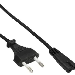 Câble d'alimentation InLine, fiche secteur sur Euro 8 C7 mâle, 1,5m