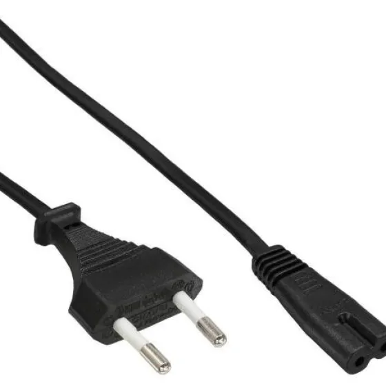 Câble d'alimentation InLine, fiche secteur sur Euro 8 C7 mâle, 1,5m