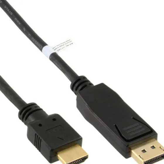 Câble InLine DisplayPort vers HDMI, noir - 2 m