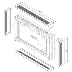 Coffre Hagor Cover-Set pour WH LG 49XE4F