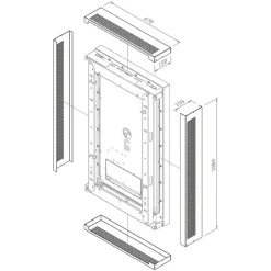 Coffre Hagor Cover-Set pour WH LG 49XE4F