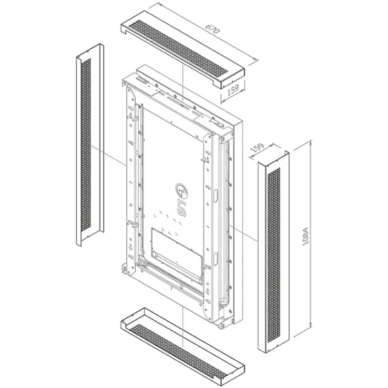 Coffre Hagor Cover-Set pour WH LG 49XE4F