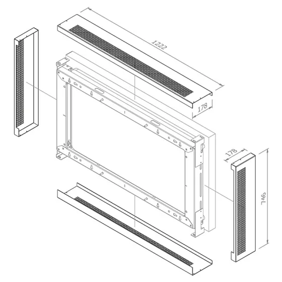 Coffre Hagor Cover-Set pour WH LG 55XE4F