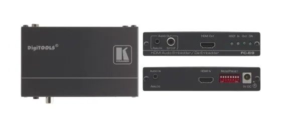 Coupleur d'entrée et de sortie audio HDMI Kramer FC-69