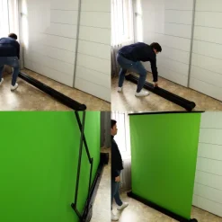 Écran à fond vert celexon mobile Chroma Key Green 150 x 180 cm