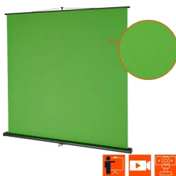 Écran à fond vert celexon ultra-mobile Chroma Key, 150 x 200cm