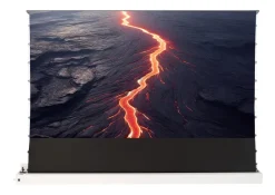 Écran de projection de sol motorisé celexon HomeCinema Plus à Haut Contraste 177 x 99 cm, 80" - CLR UST, blanc
