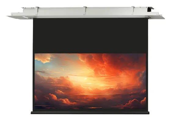 Écran de projection encastrable au plafond motorisé celexon Expert 300 x 187 cm