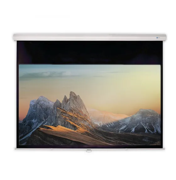 Écran de projection manuel DELUXX Advanced Slowmotion 234 x 175 cm - Blanc Mat Polaro