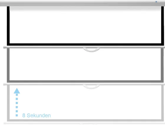 Écran de projection manuel DELUXX Advanced Slowmotion 266 x 148 cm - Blanc Mat Polaro