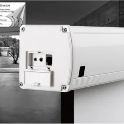 Écran de projection motorisé DELUXX Advanced Elegance PLUS 4:3 Blanc Mat Polaro 203 x 152, 100