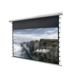Écran de projection motorisé tensionné DELUXX Cinéma 177 x 99cm, 80''- 4k Pro Fibre MWHT
