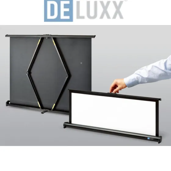 Écran de projection pour table DELUXX Expert Portable Blanc Mat Polaro 102 x 76