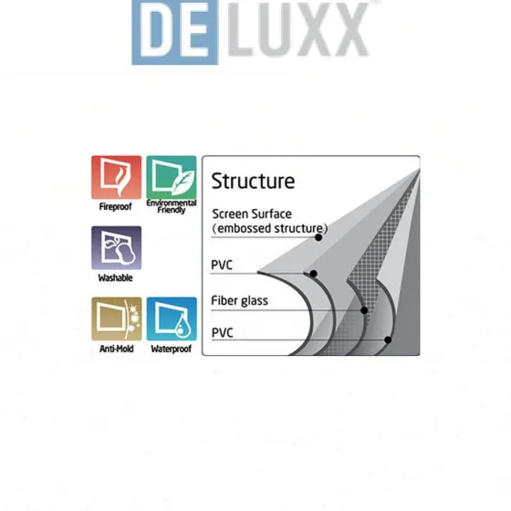 Écran de projection pour table DELUXX Expert Portable Blanc Mat Polaro 102 x 76