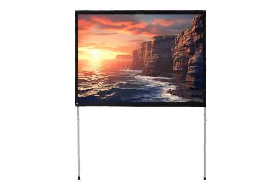 Écran de projection sur cadre celexon Mobil Expert 366 x 274 cm, projection de face