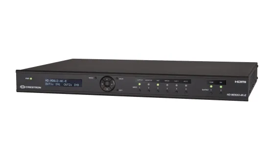 Crestron HD-MD6X2-4K-E commutateur HDMI® 6x2 4K