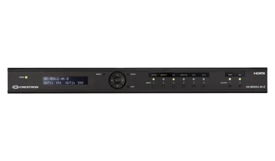 Crestron HD-MD6X2-4K-E commutateur HDMI® 6x2 4K