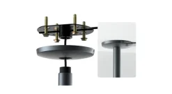 Dangbei Support de plafond pour vidéoprojecteurs - réglable de 10 à 40 cm, noir