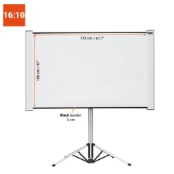 Ecran de projection sur pied celexon Mobil Expert double format 4:3/16:10 - 172 x 108 cm 80