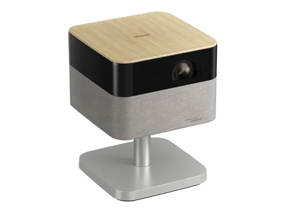 Epson Lifestudio Flex EF-72 vidéoprojecteur intelligent 4K portable avec son Bose, Google TV et support réglable, chêne