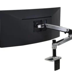 Ergotron ErgoXS LX Monitor Arm, Support de bureau, aluminium