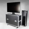 Flightcase Casetec avec élévateur électrique (support d'écran inclus) pour écran Display de 60"-65" | Capacité de charge : 60 kg