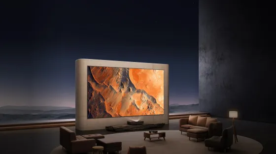 Formovie Theater Premium Vidéoprojecteur 4K à triple laser et ultra-courte focale avec Google TV et Netflix certifiés