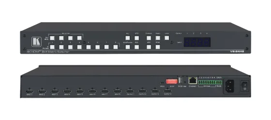 Grille de commutation HDMI Kramer VS-84H2 4x8 4K HDR HDCP 2.2 avec commutation audio numérique