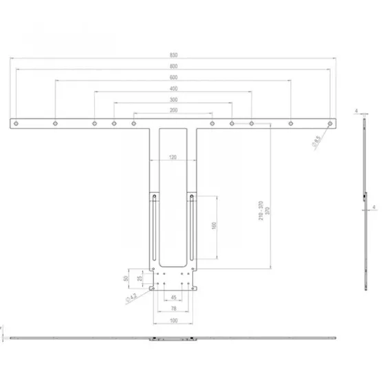 Hagor Adaptateur d'écran pour Poly Studio X50 (55 - 75")