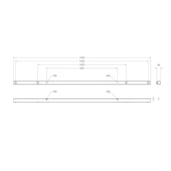 Hagor Adapter VESA 1500/1000/800 - en option pour étendre la norme VESA