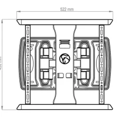 Hagor BrackIT TnT - Support mural ultra-plat, inclinable et pivotant | 40 à 65