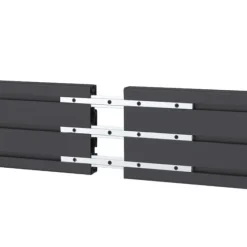 Hagor comPROnents® Rails en aluminium 500mm avec connecteur pour fixer le rail suivant