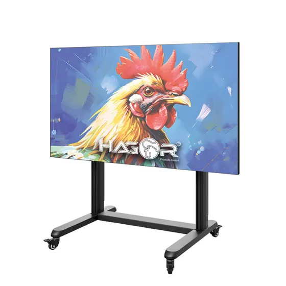 Hagor CPS Mobile Stand Moto 86 – 110″ système de support mobile avec réglage électrique de la hauteur pour écrans de 86 à 110 pouces