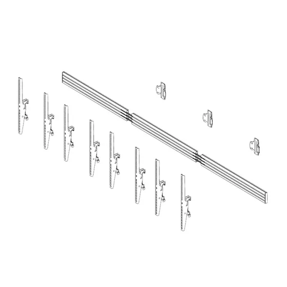 Hagor CPS W4P - Support mural Menuboard pour 4x 46-65" écrans Portrait, max. VESA 400x600