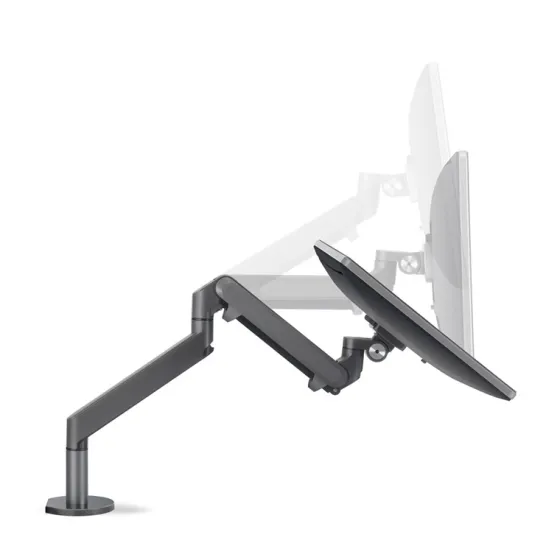 Hagor HA Bras de levage à gaz medium Support de table pour un écran, jusqu'à 9kg de charge