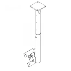 Hagor HA DH 400 - 700 S - Support plafond pour écran simple - 32-50